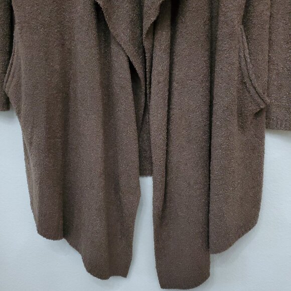 Barefoot Dreams Cozy Chic Calypso Women's Cardigan Sweater Mocha Brown S/M - Picture 4 of 15